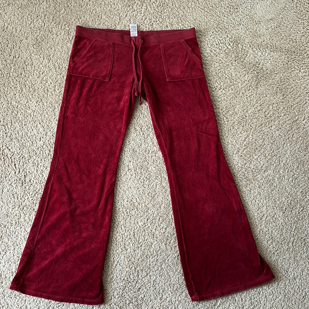 Juicy Couture Red Sweatpants Joggers